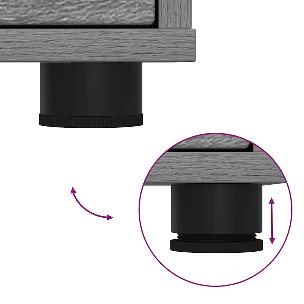 Opbergkast Grijs Sonoma 40 x 48 x 57 cm Bewerkt hout is nu te koop bij PeponiXL, paradijselijk wonen!