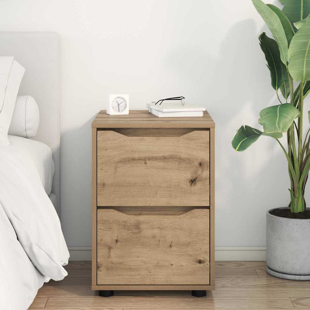 Opbergkast Artisan Eiken 40 x 48 x 57 cm Bewerkt hout is nu te koop bij PeponiXL, paradijselijk wonen!