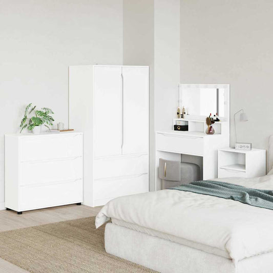 Opbergkast Wit 80 x 31 x 81 cm Bewerkt hout is nu te koop bij PeponiXL, paradijselijk wonen!