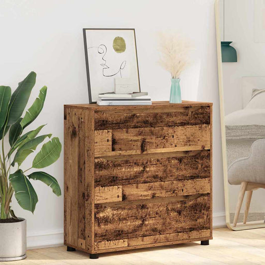 Opbergkast Oud Hout 80 x 31 x 81 cm Bewerkt hout is nu te koop bij PeponiXL, paradijselijk wonen!