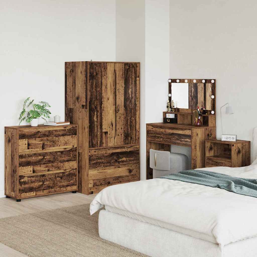 Opbergkast Oud Hout 80 x 31 x 81 cm Bewerkt hout is nu te koop bij PeponiXL, paradijselijk wonen!