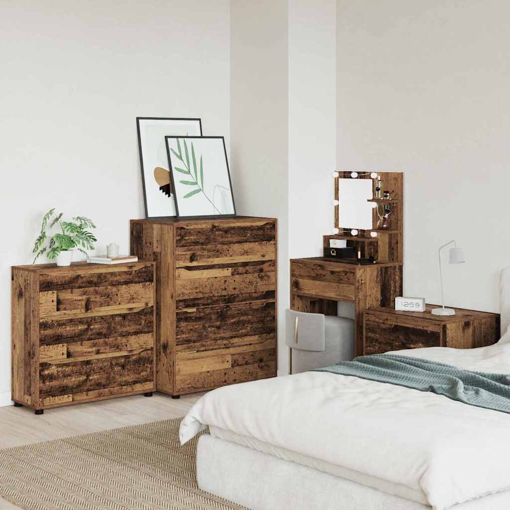 Opbergkast Oud Hout 80 x 31 x 81 cm Bewerkt hout is nu te koop bij PeponiXL, paradijselijk wonen!