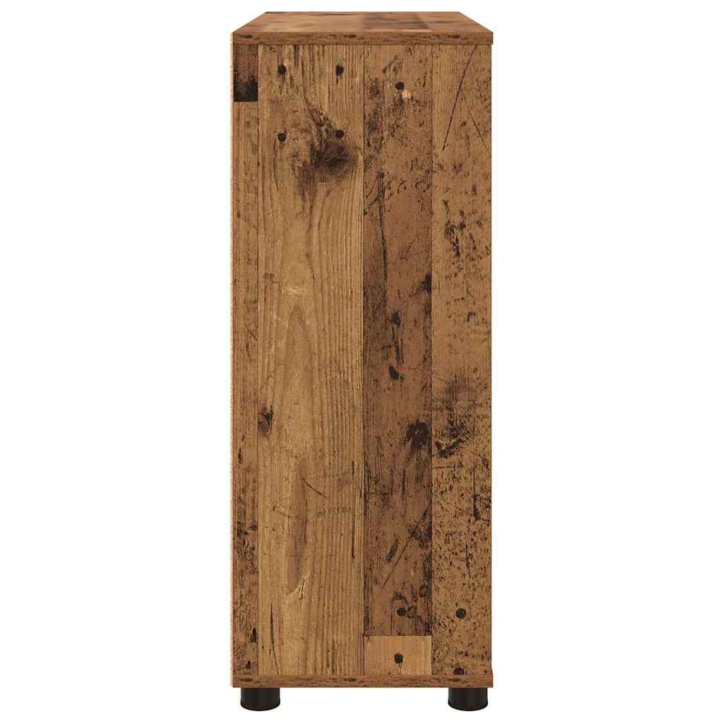 Opbergkast Oud Hout 80 x 31 x 81 cm Bewerkt hout is nu te koop bij PeponiXL, paradijselijk wonen!