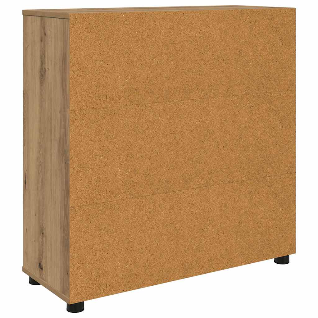 Opbergkast Artisan Eiken 80 x 31 x 81 cm Bewerkt hout is nu te koop bij PeponiXL, paradijselijk wonen!