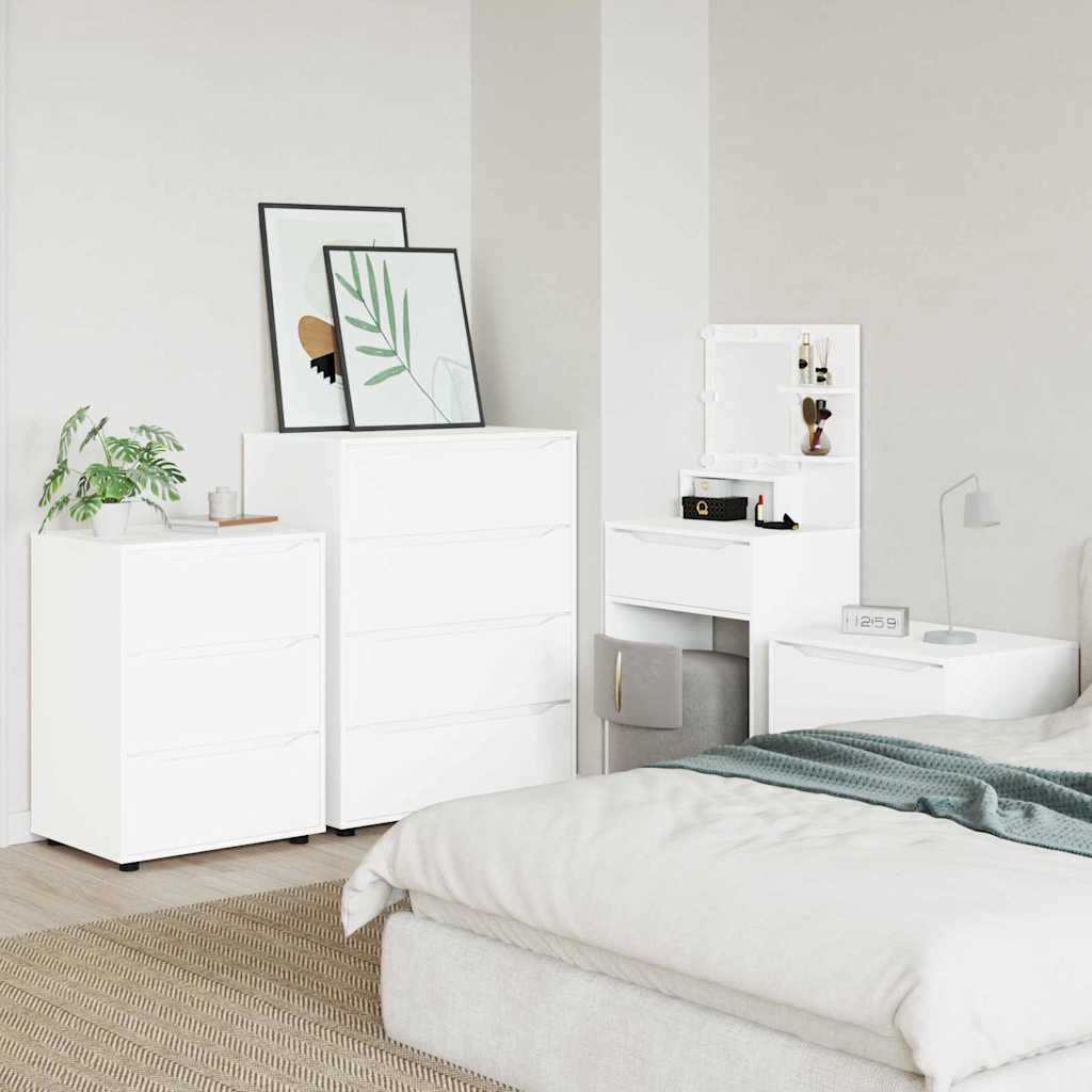 Opbergkast Wit 60 x 48 x 81 cm Bewerkt hout is nu te koop bij PeponiXL, paradijselijk wonen!