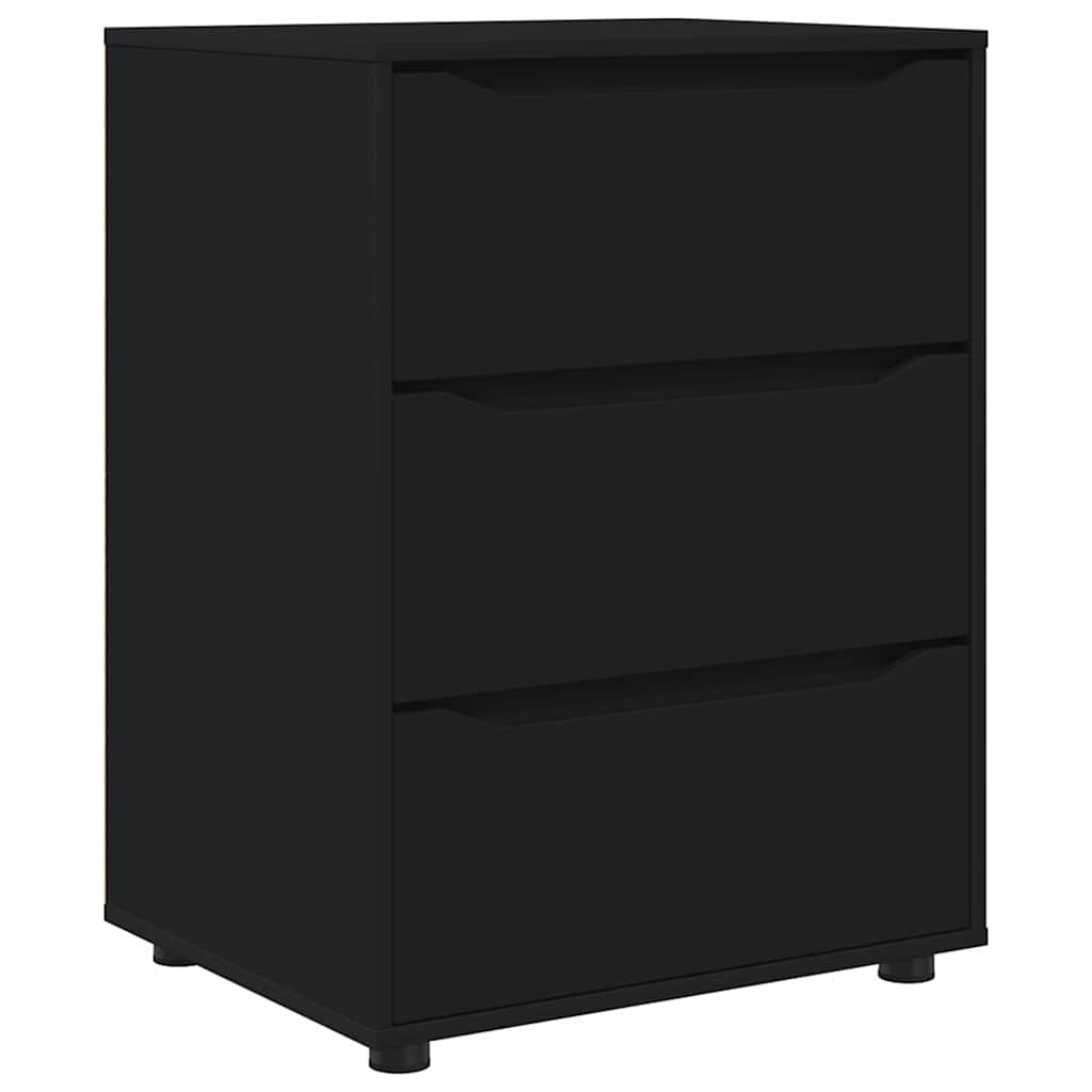 Opbergkast Zwart 60 x 48 x 81 cm Bewerkt hout