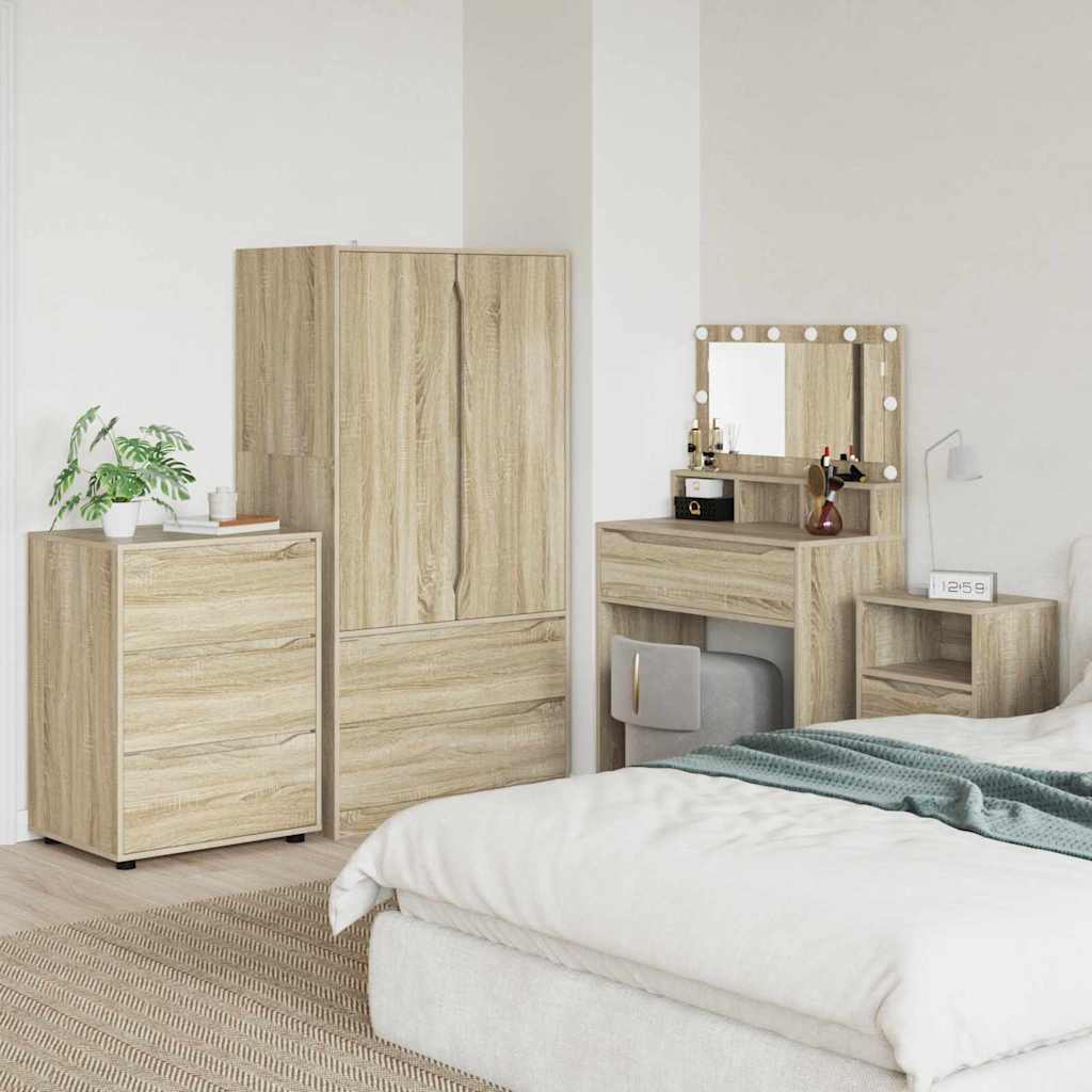 Opbergkast Sonoma Eiken 60 x 48 x 81 cm Bewerkt hout is nu te koop bij PeponiXL, paradijselijk wonen!