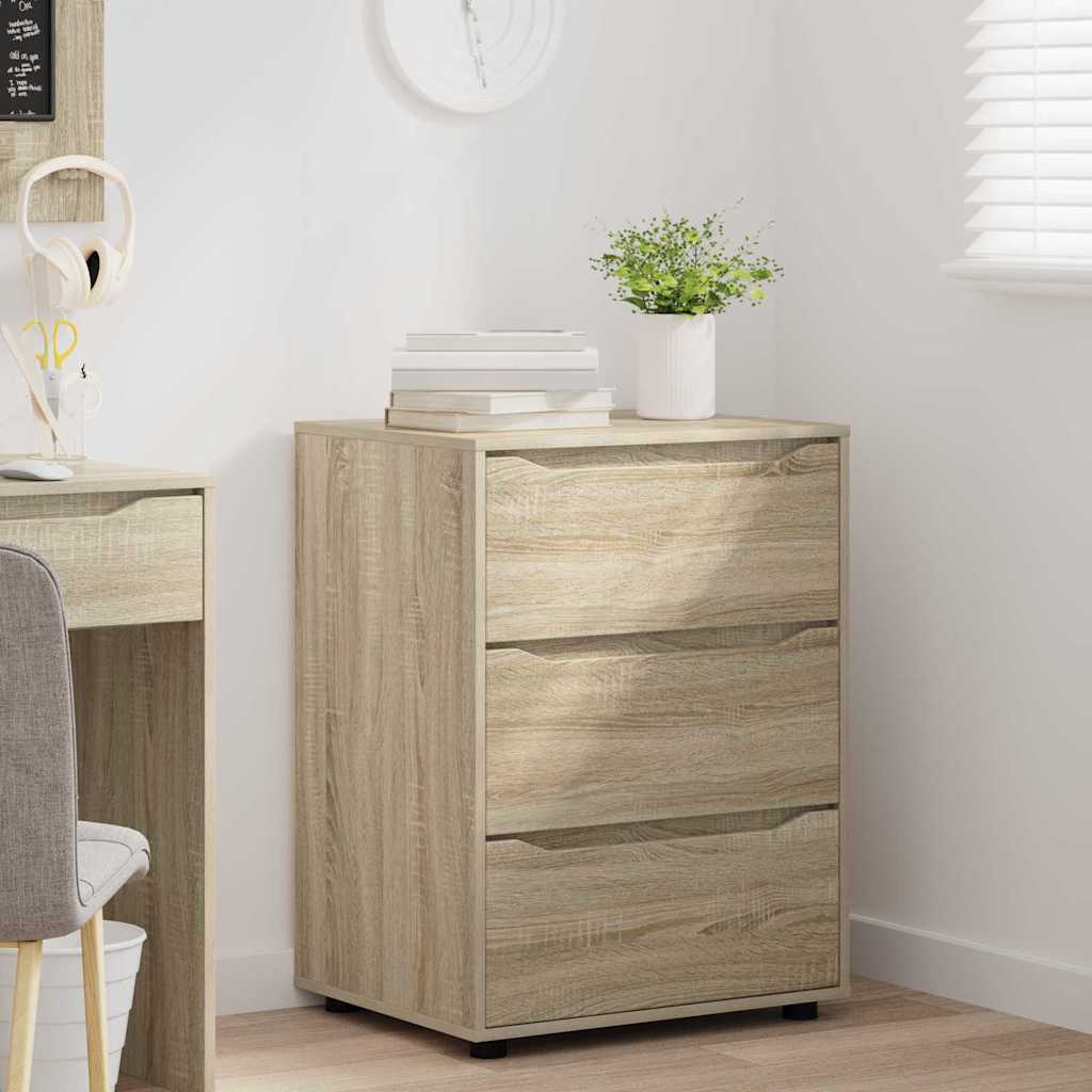 Opbergkast Sonoma Eiken 60 x 48 x 81 cm Bewerkt hout is nu te koop bij PeponiXL, paradijselijk wonen!