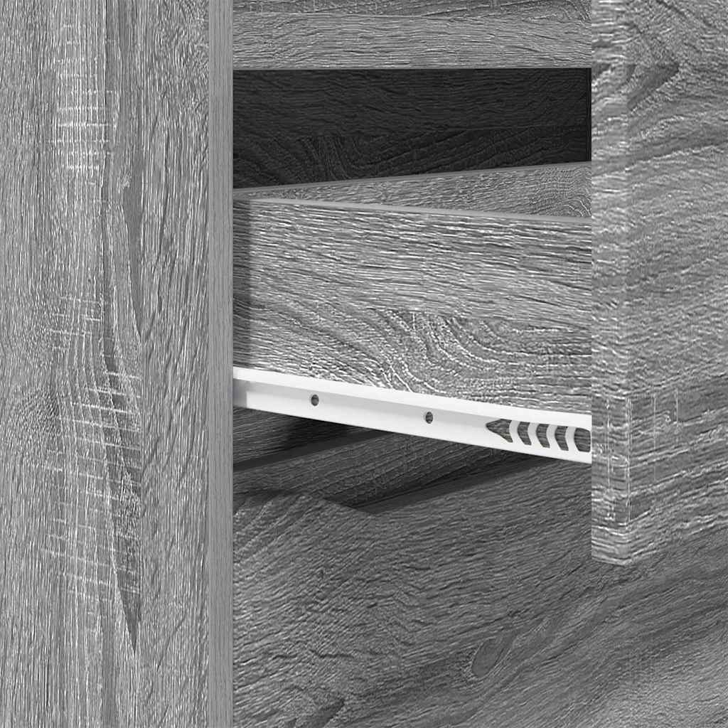 Opbergkast Grijs Sonoma 60 x 48 x 81 cm Bewerkt hout is nu te koop bij PeponiXL, paradijselijk wonen!