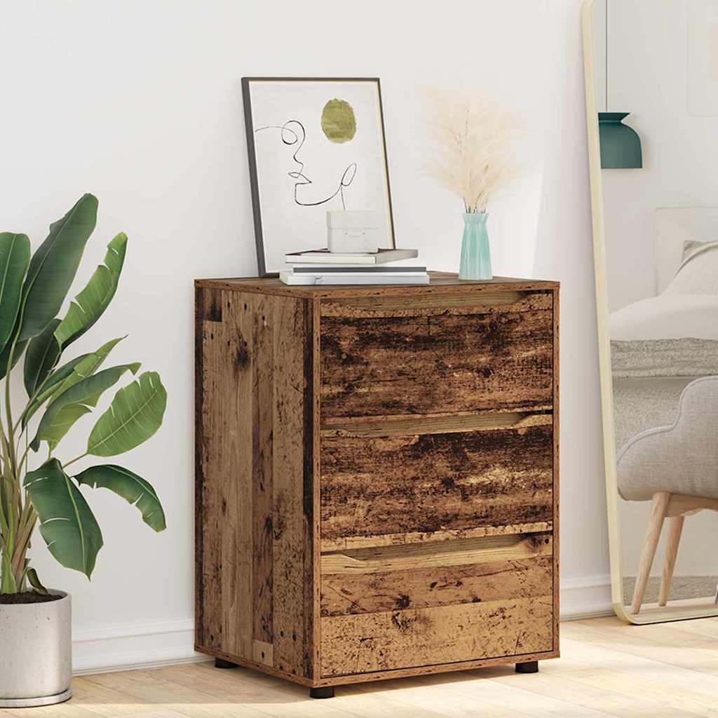 Opbergkast Oud Hout 60 x 48 x 81 cm Bewerkt hout is nu te koop bij PeponiXL, paradijselijk wonen!
