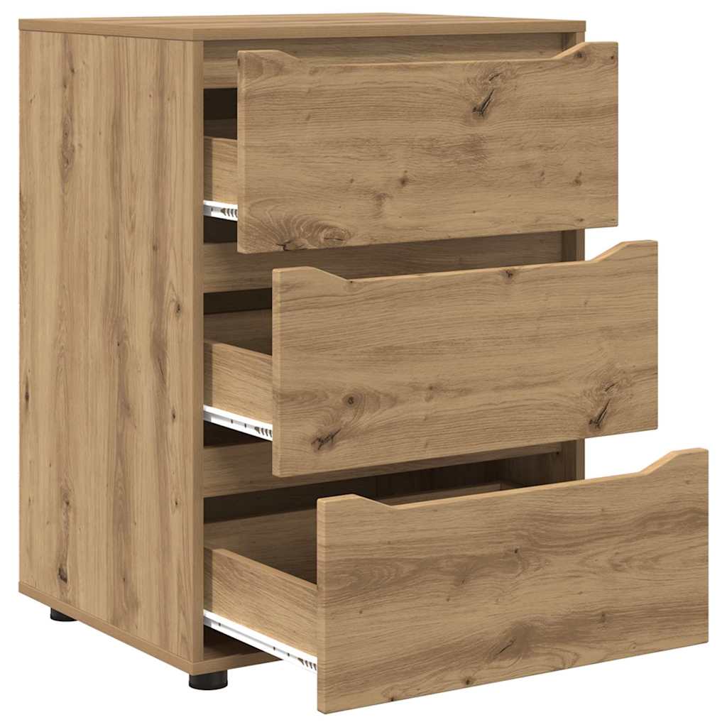 Opbergkast Artisan Eiken 60 x 48 x 81 cm Bewerkt hout is nu te koop bij PeponiXL, paradijselijk wonen!