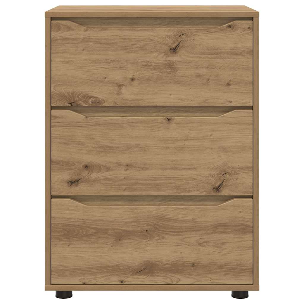 Opbergkast Artisan Eiken 60 x 48 x 81 cm Bewerkt hout is nu te koop bij PeponiXL, paradijselijk wonen!