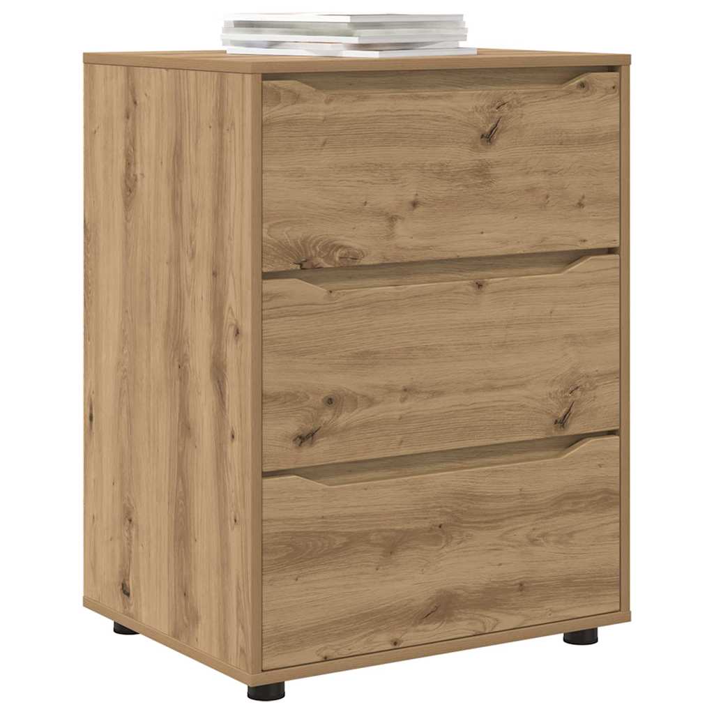 Opbergkast Artisan Eiken 60 x 48 x 81 cm Bewerkt hout is nu te koop bij PeponiXL, paradijselijk wonen!