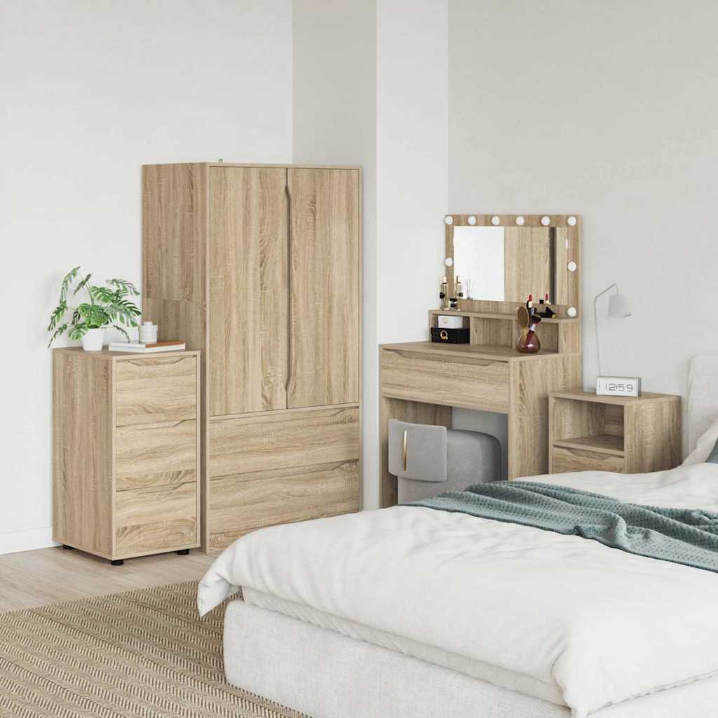 Opbergkast Sonoma Eiken 40 x 48 x 81 cm Bewerkt hout is nu te koop bij PeponiXL, paradijselijk wonen!