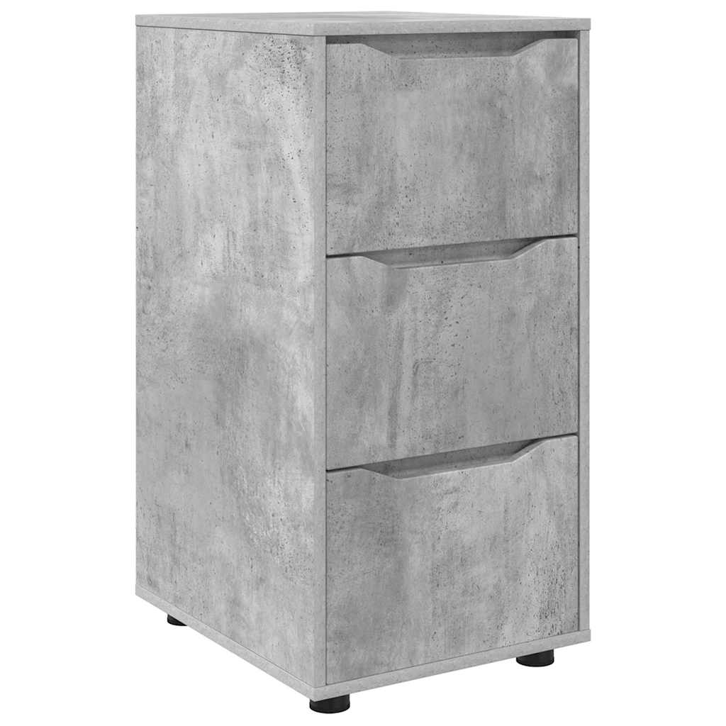 Opbergkast Beton Grijs 40 x 48 x 81 cm Bewerkt hout is nu te koop bij PeponiXL, paradijselijk wonen!