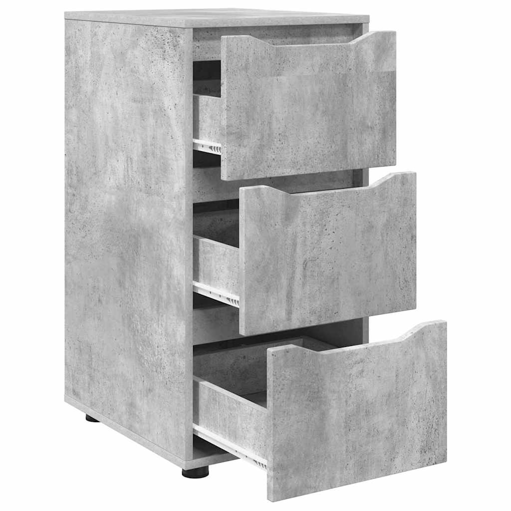 Opbergkast Beton Grijs 40 x 48 x 81 cm Bewerkt hout is nu te koop bij PeponiXL, paradijselijk wonen!