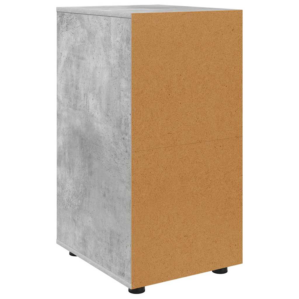 Opbergkast Beton Grijs 40 x 48 x 81 cm Bewerkt hout is nu te koop bij PeponiXL, paradijselijk wonen!