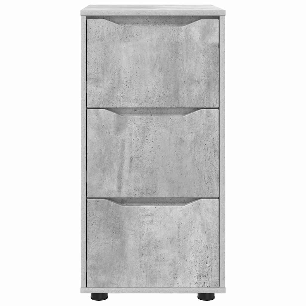 Opbergkast Beton Grijs 40 x 48 x 81 cm Bewerkt hout is nu te koop bij PeponiXL, paradijselijk wonen!