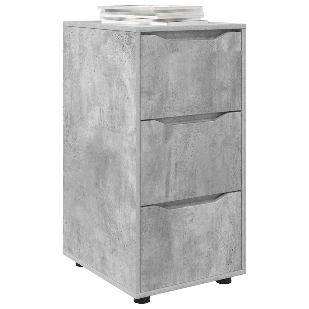 Opbergkast Beton Grijs 40 x 48 x 81 cm Bewerkt hout is nu te koop bij PeponiXL, paradijselijk wonen!