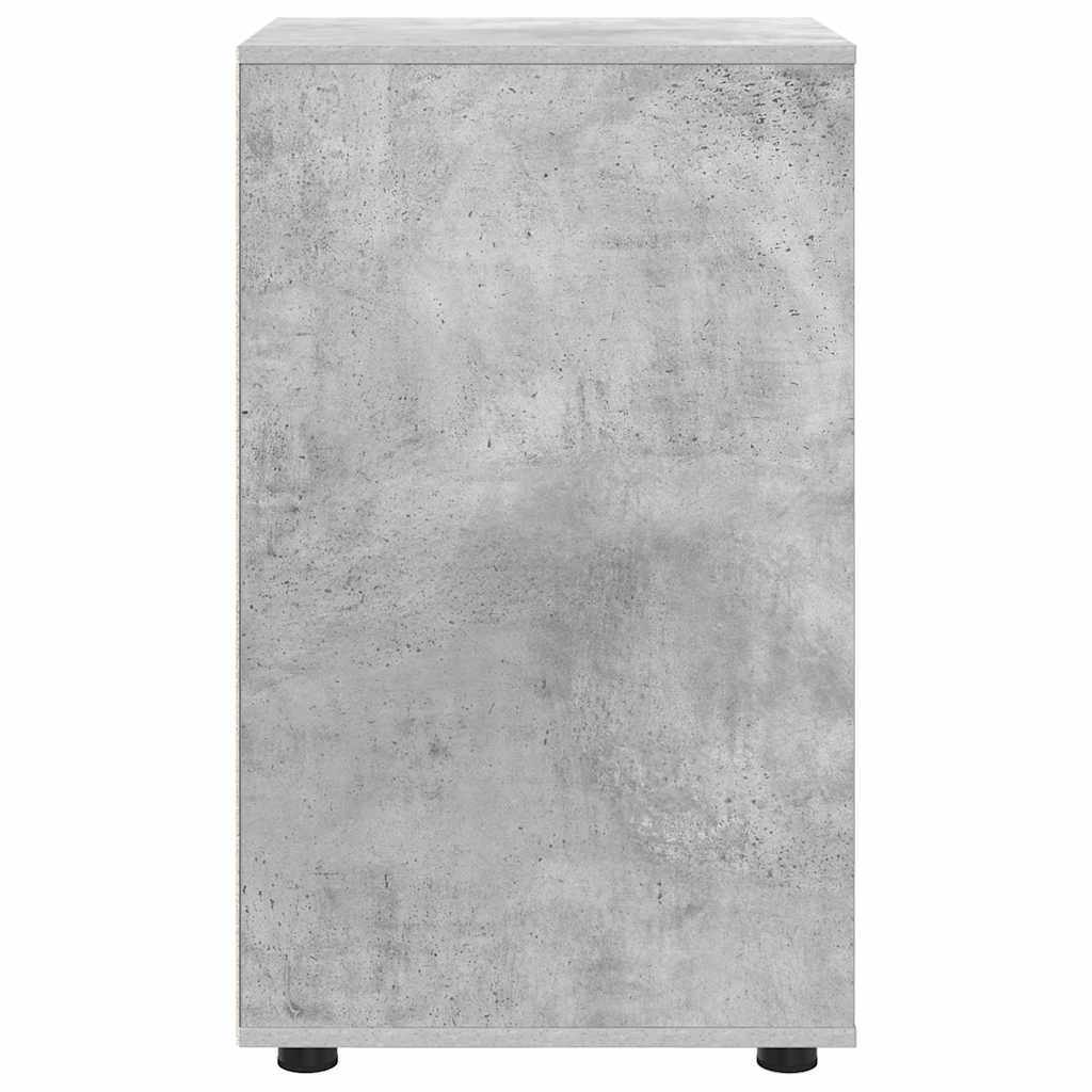 Opbergkast Beton Grijs 40 x 48 x 81 cm Bewerkt hout is nu te koop bij PeponiXL, paradijselijk wonen!
