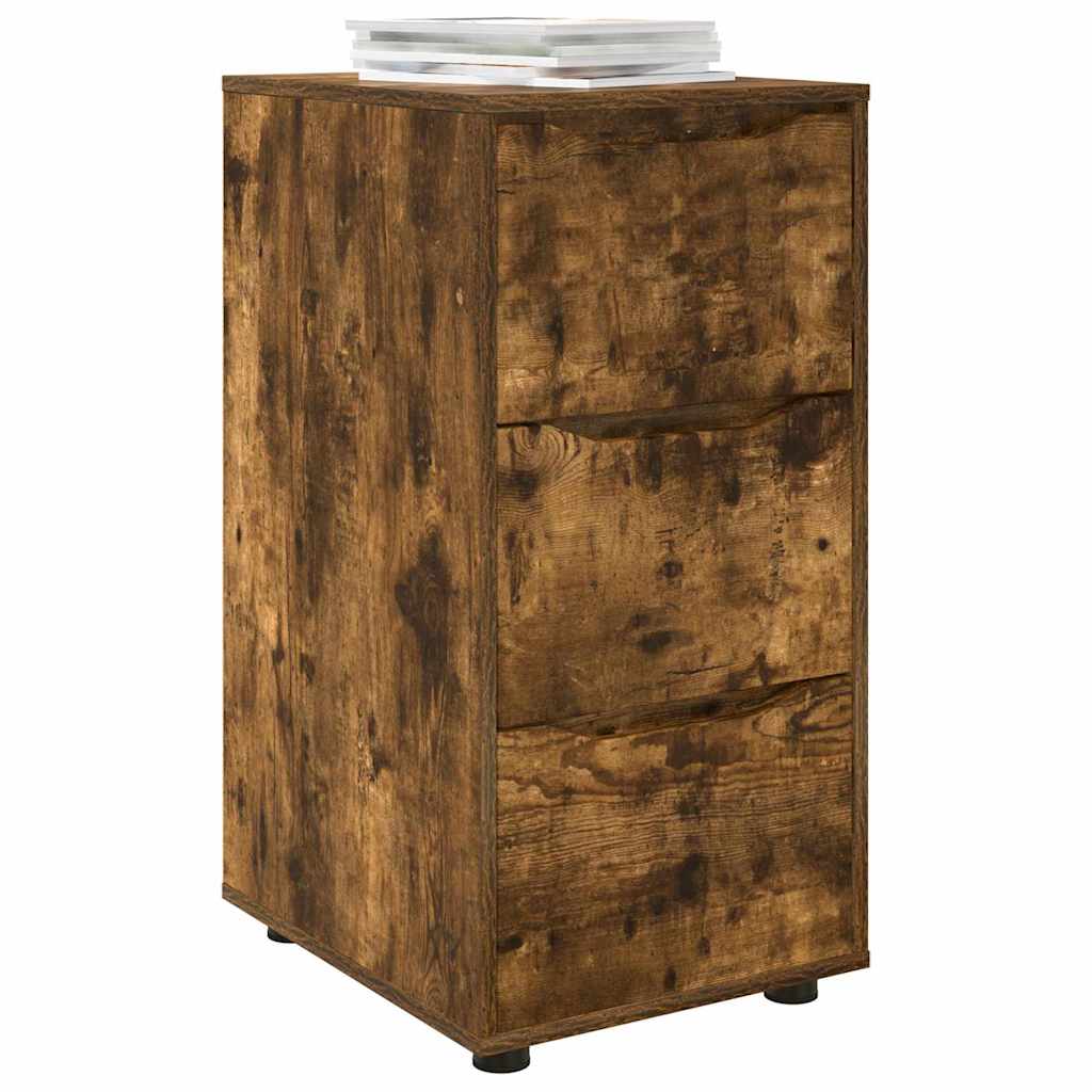 Opbergkast Gerookt eiken 40 x 48 x 81 cm Bewerkt hout is nu te koop bij PeponiXL, paradijselijk wonen!