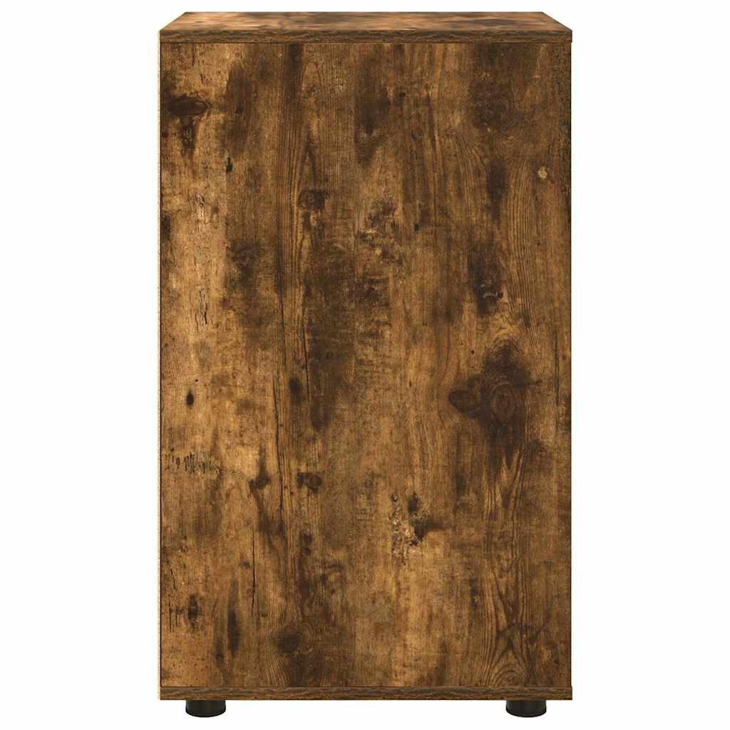 Opbergkast Gerookt eiken 40 x 48 x 81 cm Bewerkt hout is nu te koop bij PeponiXL, paradijselijk wonen!