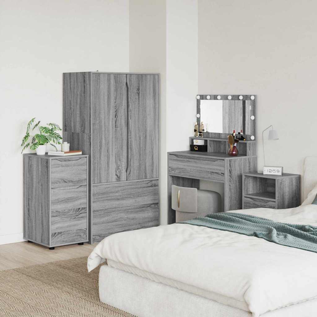 Opbergkast Grijs Sonoma 40 x 48 x 81 cm Bewerkt hout is nu te koop bij PeponiXL, paradijselijk wonen!
