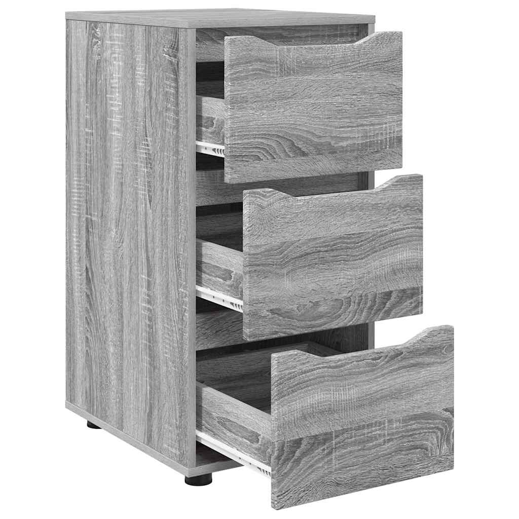Opbergkast Grijs Sonoma 40 x 48 x 81 cm Bewerkt hout is nu te koop bij PeponiXL, paradijselijk wonen!