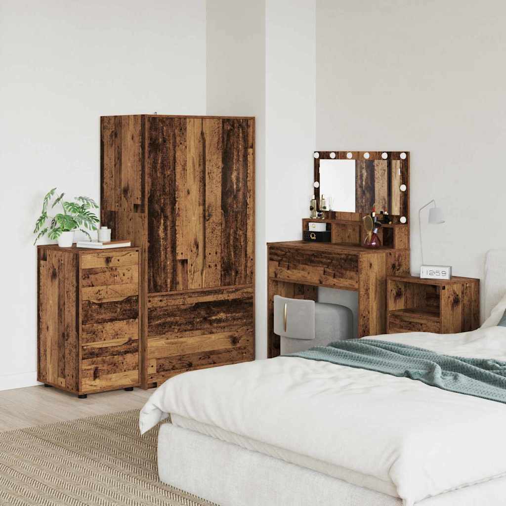 Opbergkast Oud Hout 40 x 48 x 81 cm Bewerkt hout is nu te koop bij PeponiXL, paradijselijk wonen!