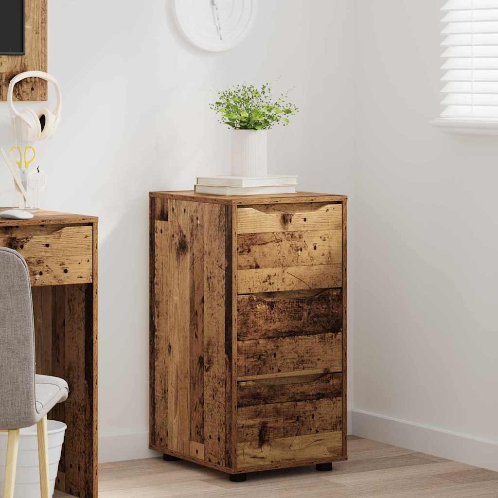 Opbergkast Oud Hout 40 x 48 x 81 cm Bewerkt hout is nu te koop bij PeponiXL, paradijselijk wonen!