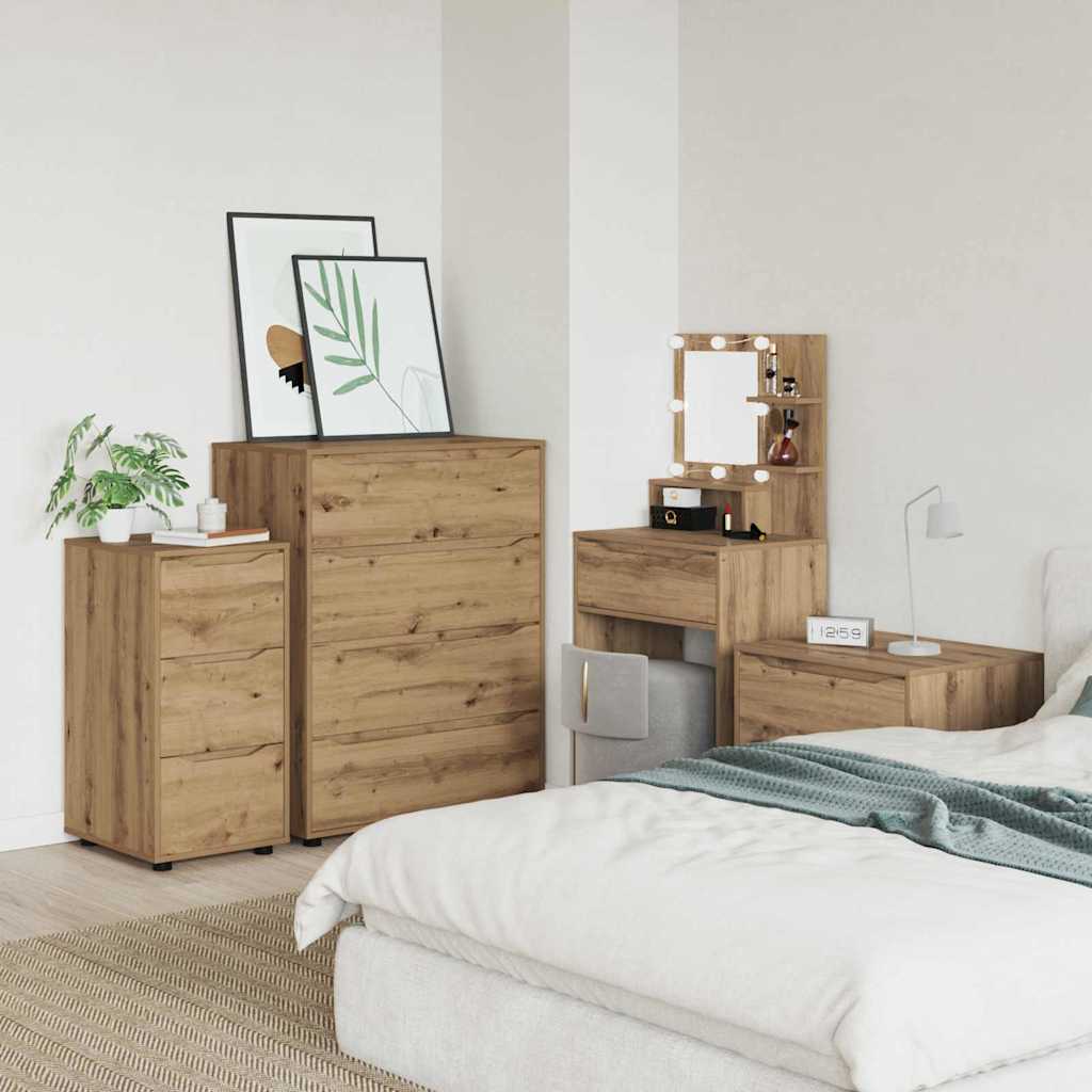 Opbergkast Artisan Eiken 40 x 48 x 81 cm Bewerkt hout is nu te koop bij PeponiXL, paradijselijk wonen!