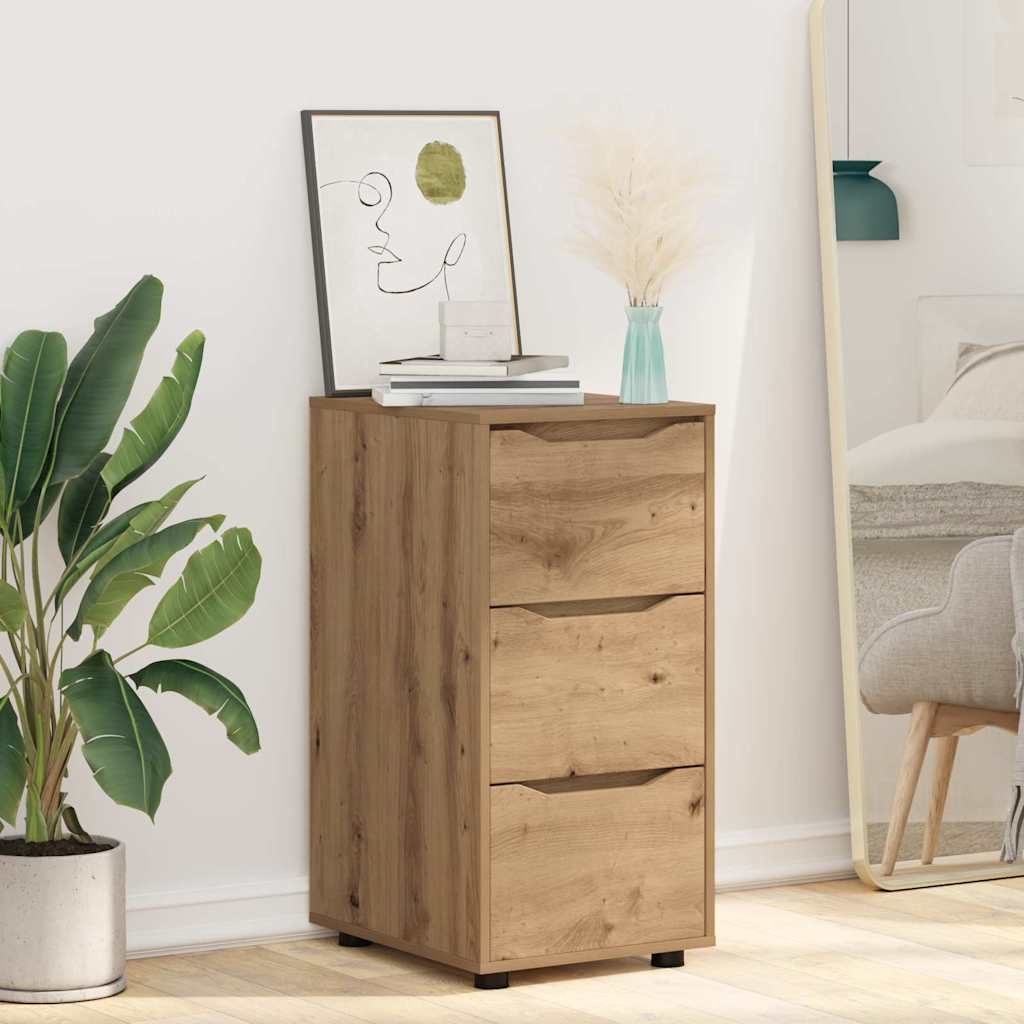 Opbergkast Artisan Eiken 40 x 48 x 81 cm Bewerkt hout is nu te koop bij PeponiXL, paradijselijk wonen!