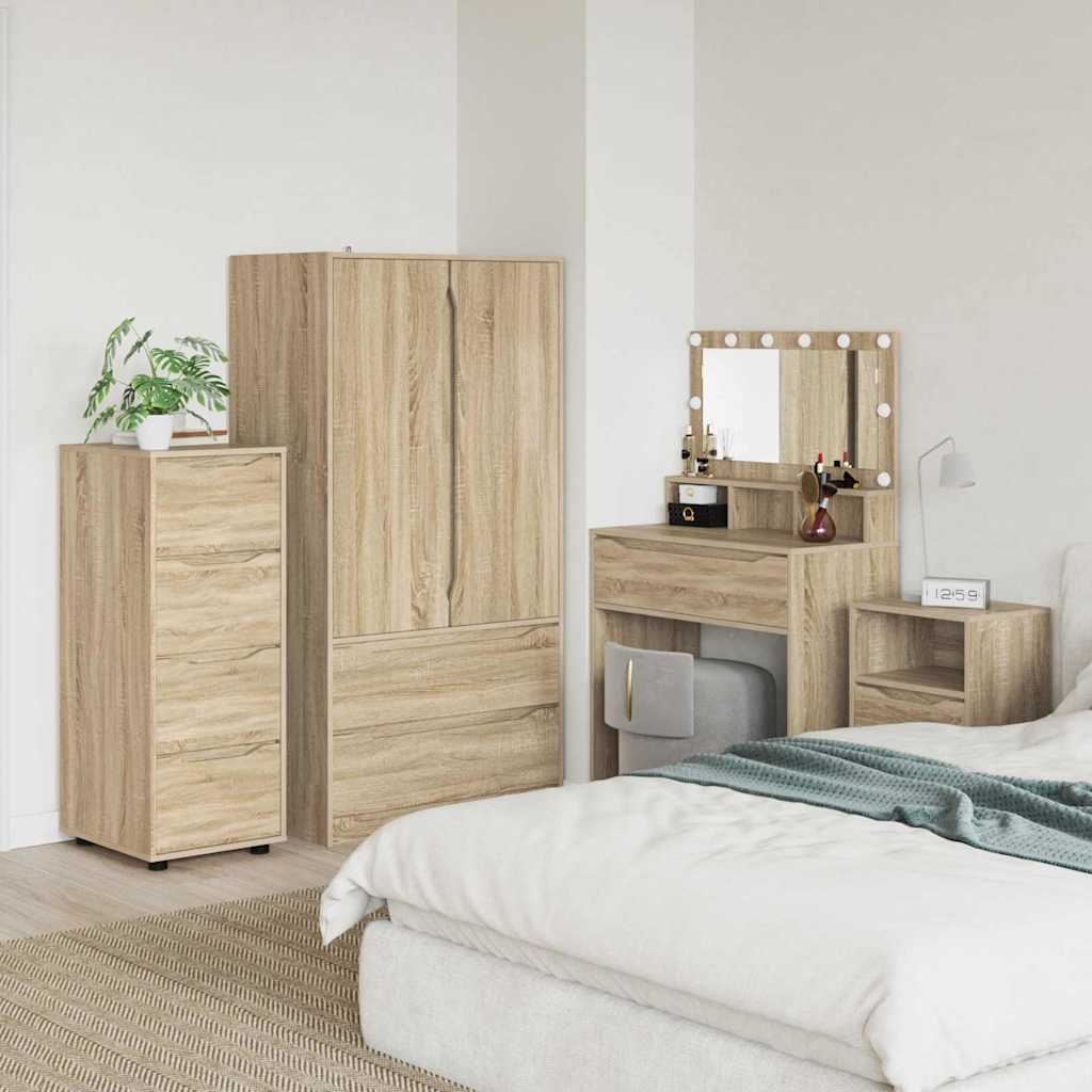 Opbergkast Sonoma Eiken 40 x 48 x 105 cm Bewerkt hout is nu te koop bij PeponiXL, paradijselijk wonen!