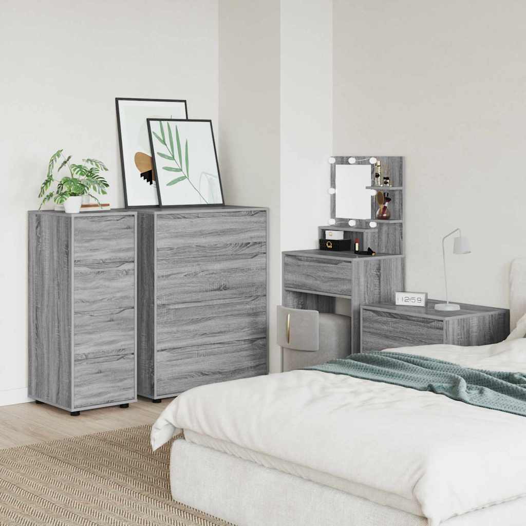 Opbergkast Grijs Sonoma 40 x 48 x 105 cm Bewerkt hout is nu te koop bij PeponiXL, paradijselijk wonen!