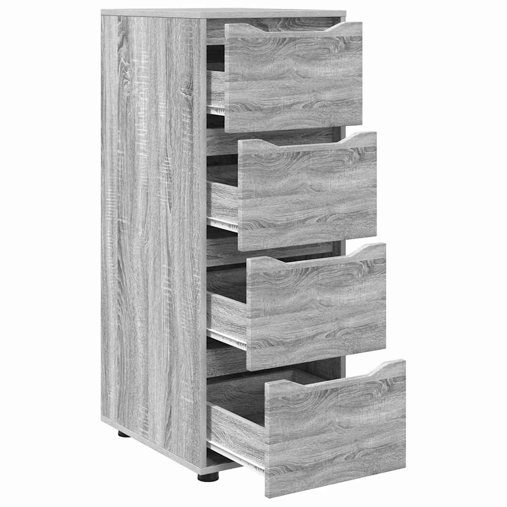 Opbergkast Grijs Sonoma 40 x 48 x 105 cm Bewerkt hout is nu te koop bij PeponiXL, paradijselijk wonen!