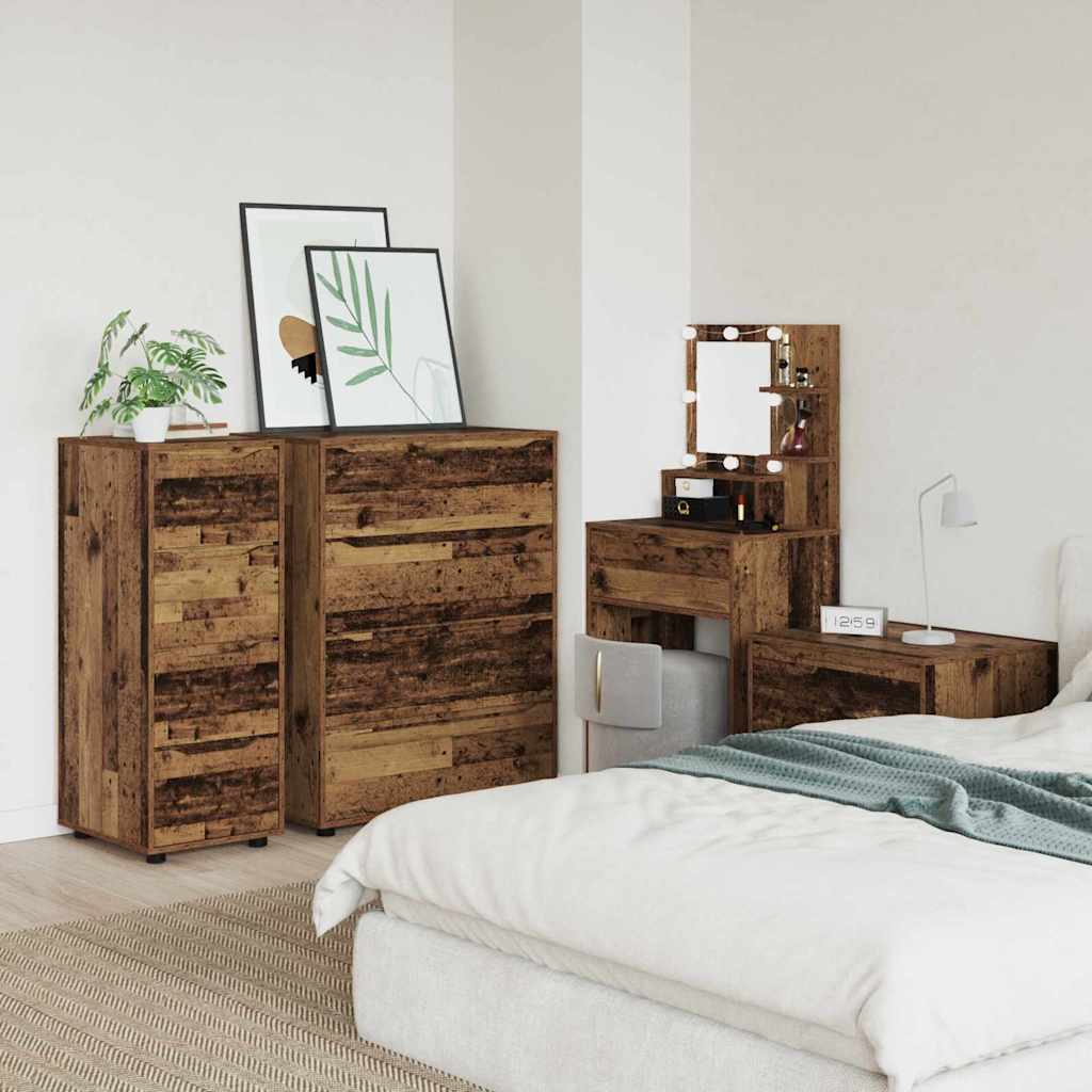 Opbergkast Oud Hout 40 x 48 x 105 cm Bewerkt hout is nu te koop bij PeponiXL, paradijselijk wonen!
