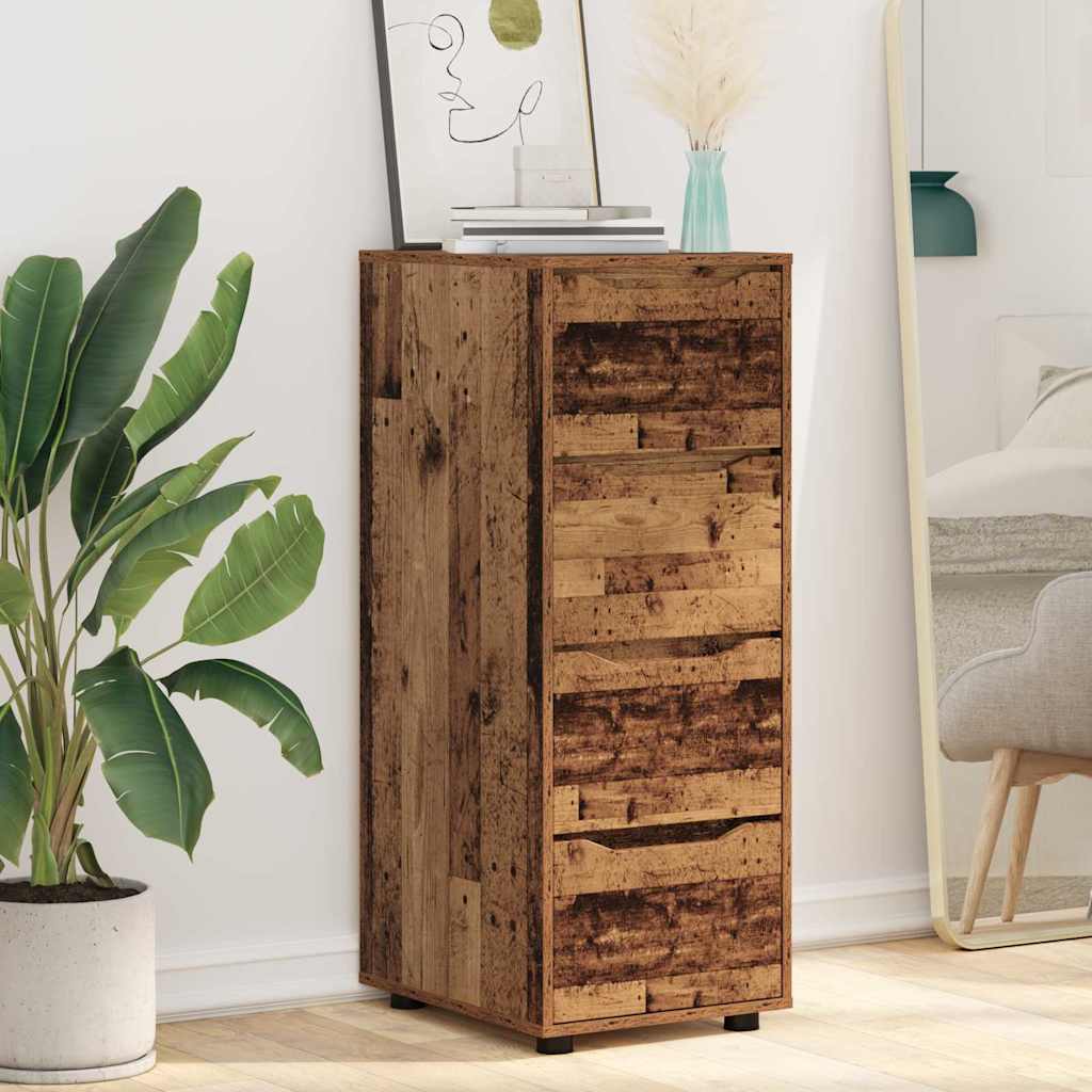 Opbergkast Oud Hout 40 x 48 x 105 cm Bewerkt hout is nu te koop bij PeponiXL, paradijselijk wonen!