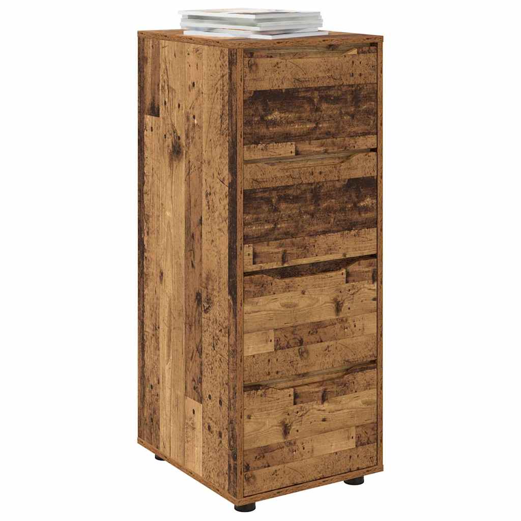 Opbergkast Oud Hout 40 x 48 x 105 cm Bewerkt hout is nu te koop bij PeponiXL, paradijselijk wonen!