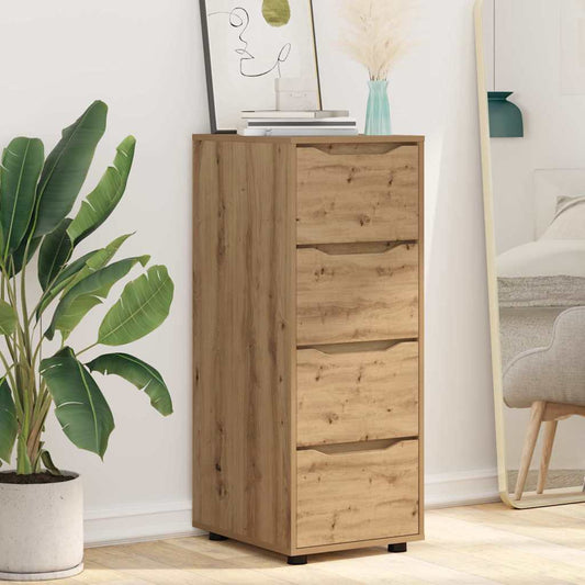 Opbergkast Artisan Eiken 40 x 48 x 105 cm Bewerkt hout is nu te koop bij PeponiXL, paradijselijk wonen!