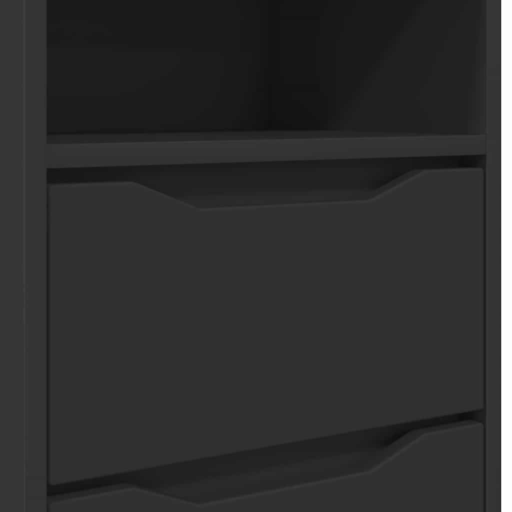 Nachtkastje met lade Zwart 40 x 30 x 467 cm Bewerkt hout is nu te koop bij PeponiXL, paradijselijk wonen!