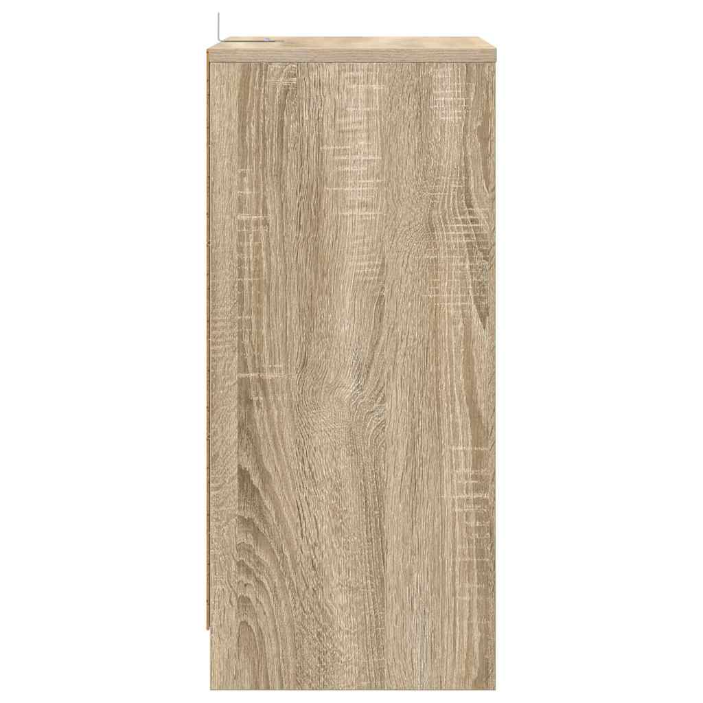 Nachtkastjes 2 pcs Sonoma Eiken 40 x 30 x 467 cm Bewerkt hout is nu te koop bij PeponiXL, paradijselijk wonen!