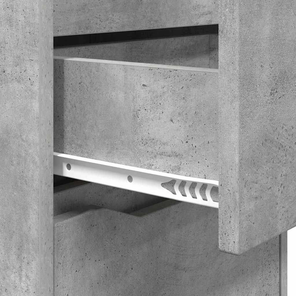 Nachtkastjes 2 pcs Beton Grijs 40 x 30 x 467 cm Bewerkt hout is nu te koop bij PeponiXL, paradijselijk wonen!