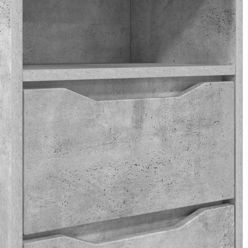 Nachtkastjes 2 pcs Beton Grijs 40 x 30 x 467 cm Bewerkt hout is nu te koop bij PeponiXL, paradijselijk wonen!