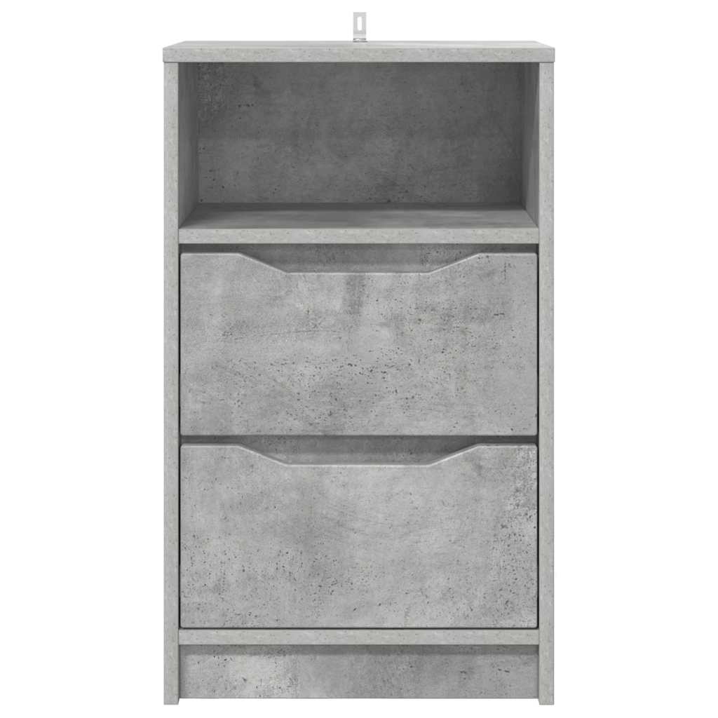 Nachtkastjes 2 pcs Beton Grijs 40 x 30 x 467 cm Bewerkt hout is nu te koop bij PeponiXL, paradijselijk wonen!