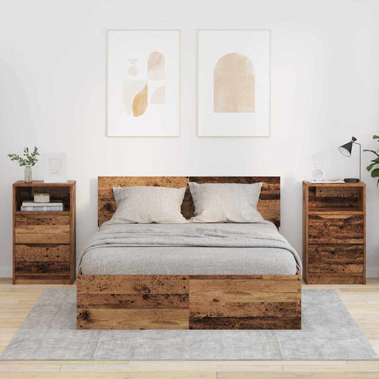 Nachtkastjes 2 pcs Oud Hout 40 x 30 x 467 cm Bewerkt hout is nu te koop bij PeponiXL, paradijselijk wonen!