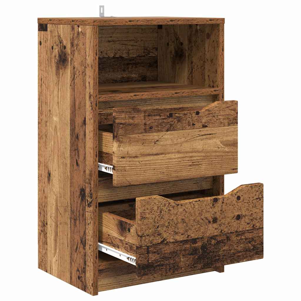 Nachtkastjes 2 pcs Oud Hout 40 x 30 x 467 cm Bewerkt hout is nu te koop bij PeponiXL, paradijselijk wonen!