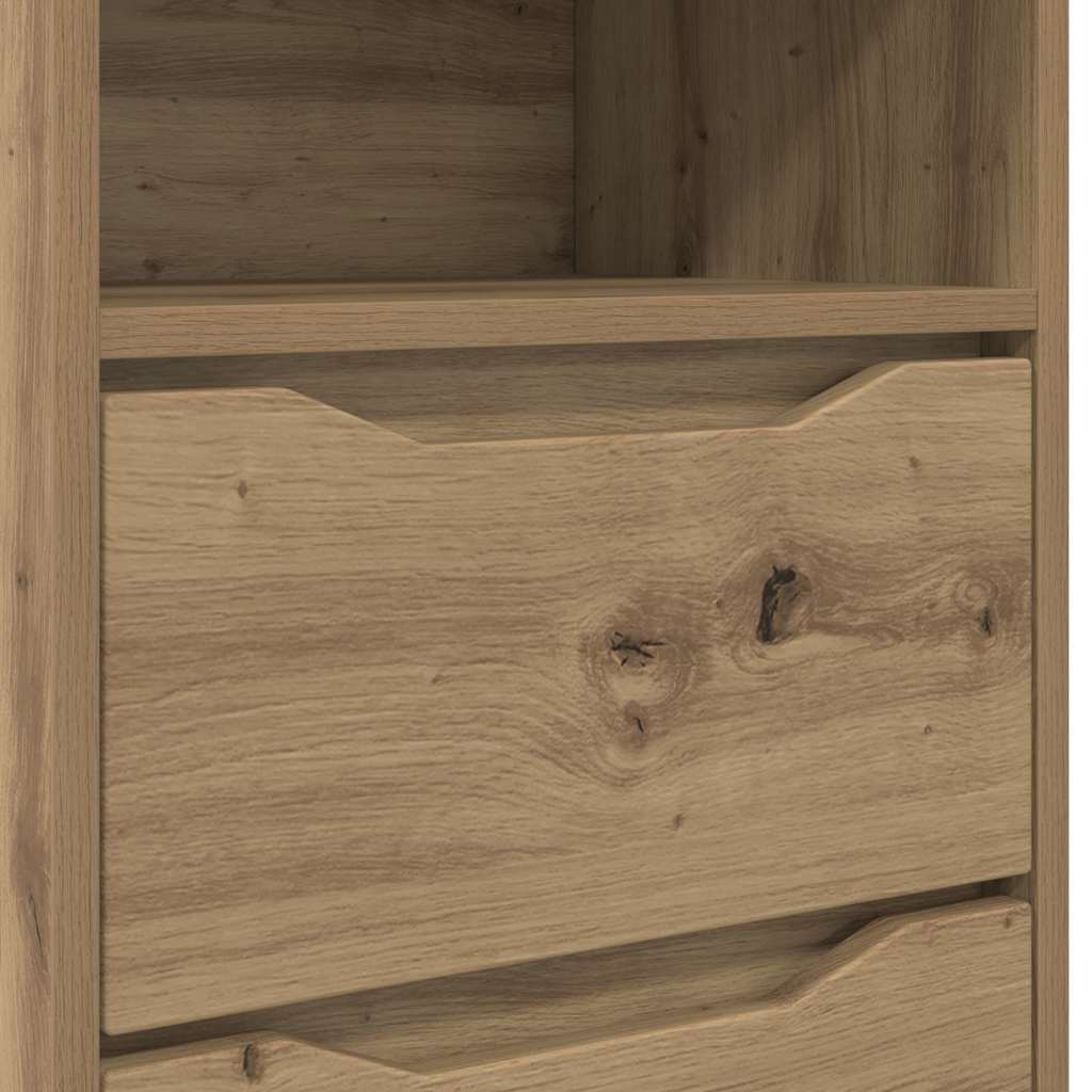 Nachtkastjes 2 pcs Artisan Eiken 40 x 30 x 467 cm Bewerkt hout is nu te koop bij PeponiXL, paradijselijk wonen!