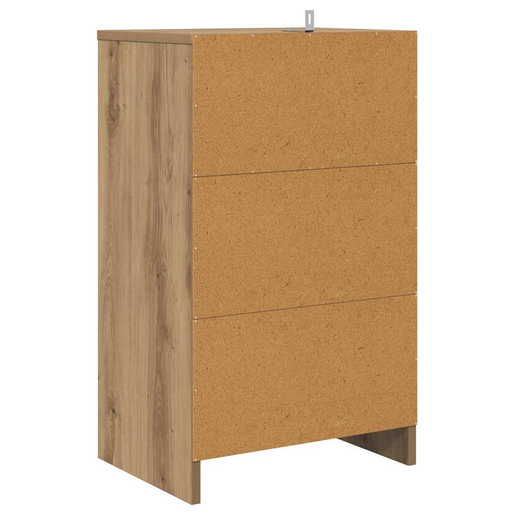 Nachtkastjes 2 pcs Artisan Eiken 40 x 30 x 467 cm Bewerkt hout is nu te koop bij PeponiXL, paradijselijk wonen!