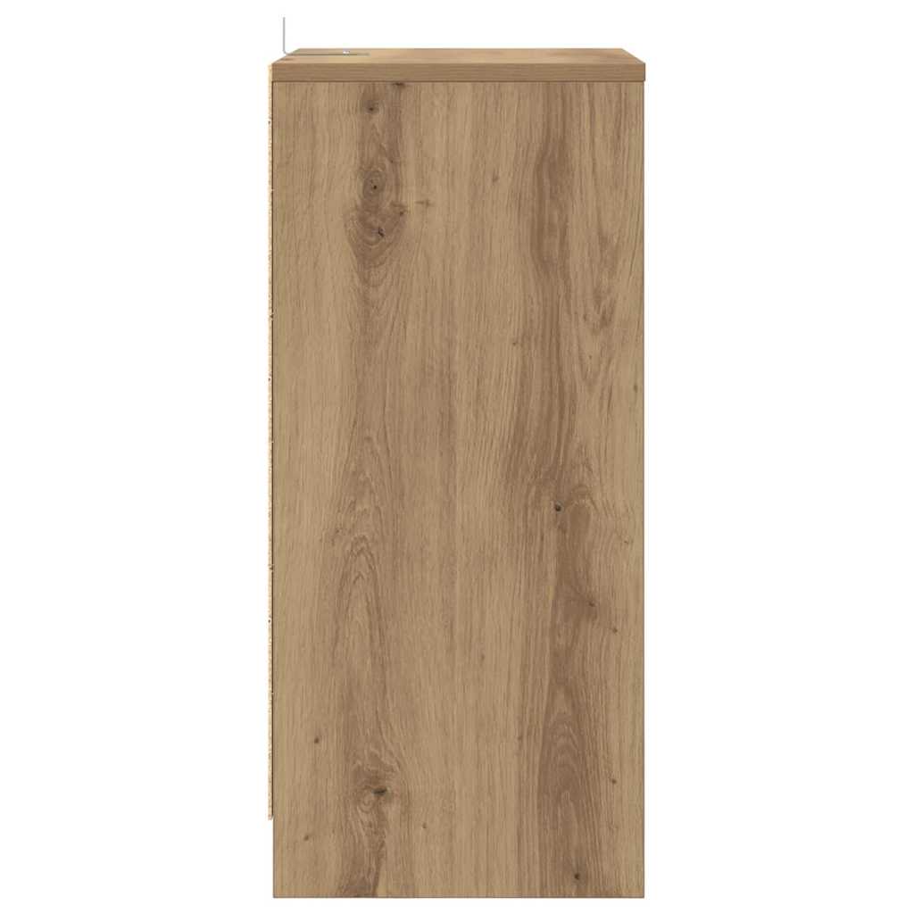 Nachtkastjes 2 pcs Artisan Eiken 40 x 30 x 467 cm Bewerkt hout is nu te koop bij PeponiXL, paradijselijk wonen!