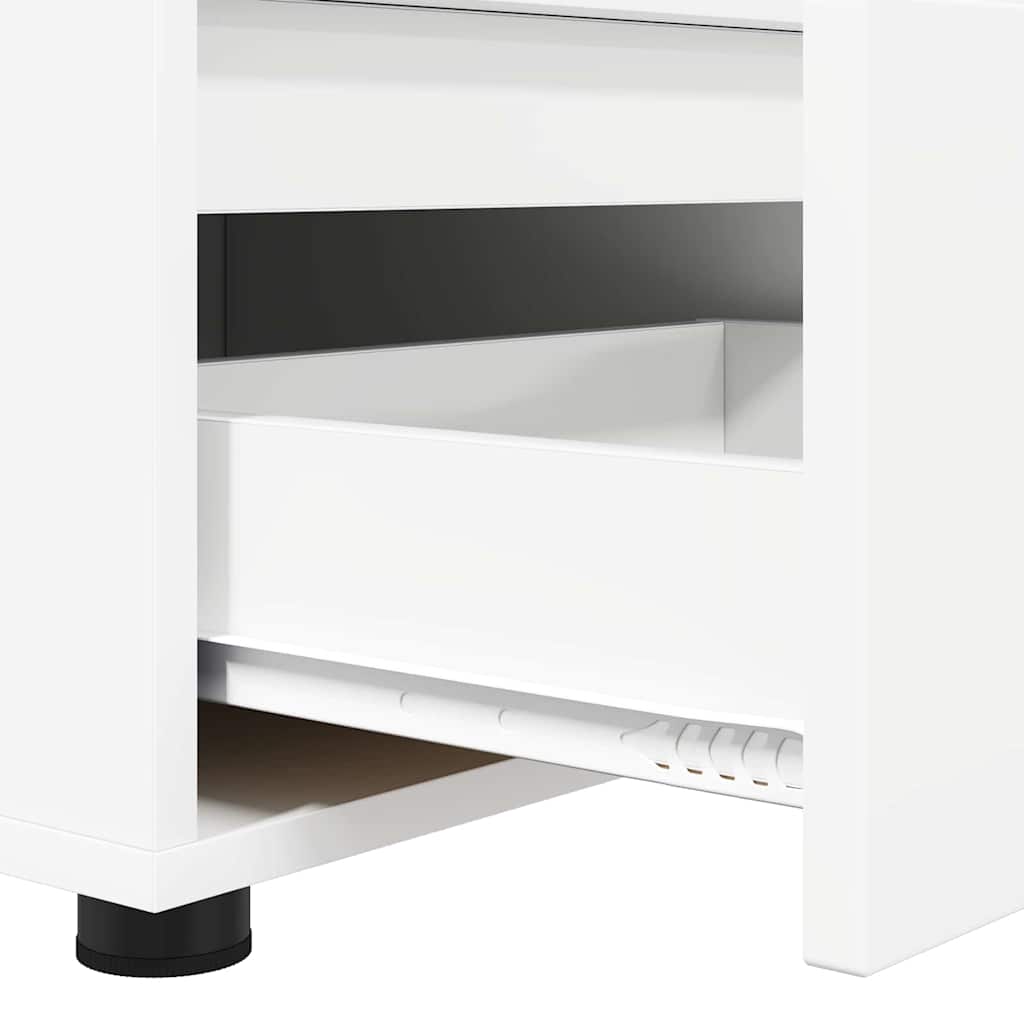 TV-kast met lade Wit 100 x 48 x 43 cm Bewerkt hout is nu te koop bij PeponiXL, paradijselijk wonen!